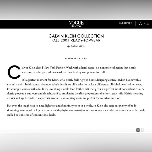 Vintage Calvin Klein Collection FW 2001 Runway Leather Suede Mini Dress - Picture 5 of 16